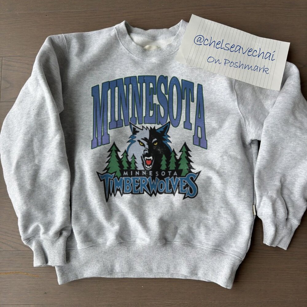 Vintage Minnesota Timberwolves Logo Sweatshirt, Basketball 2022-23 NBA Shirt Tee